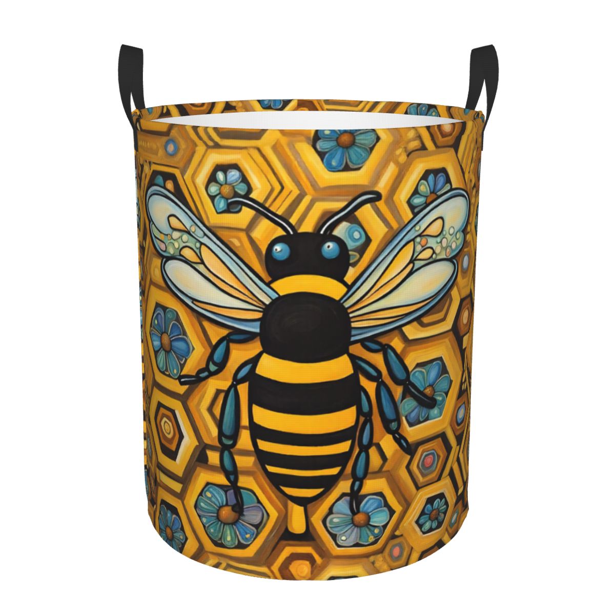 Baby Nursery Laundry Basket - Kosz na pranie z nadrukiem pszczół