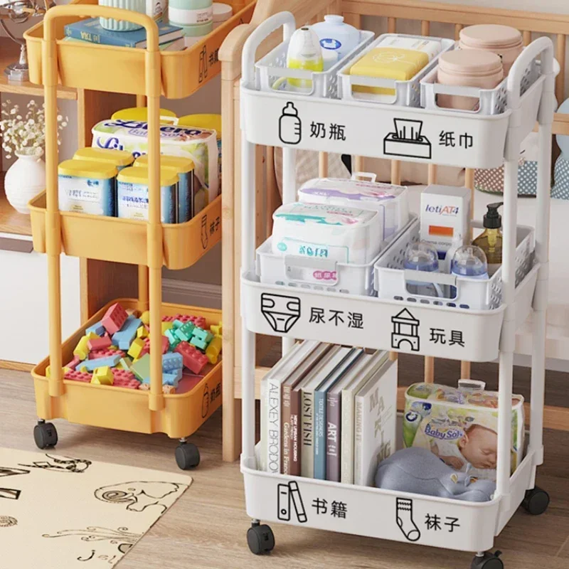 Baby Bookshelf Small - Mały wózek z półkami do przechowywania,
