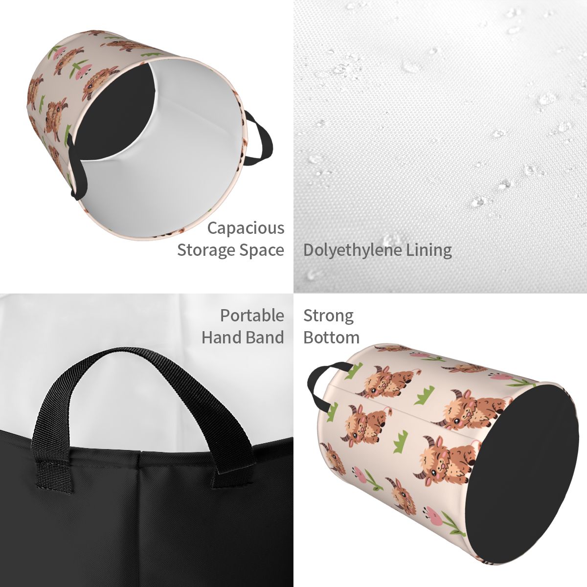 Uroczy kosz na pranie z motywe – Baby Nursery Laundry Basket recenzja i cena