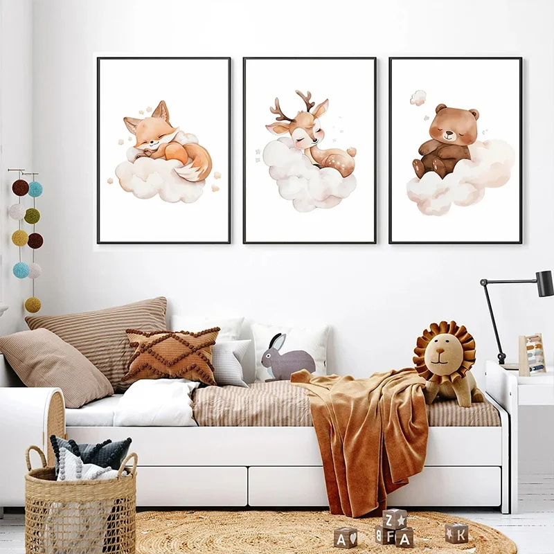 Plakat na ścianę do pokoju dzi – Baby Nursery Frames recenzja i cena