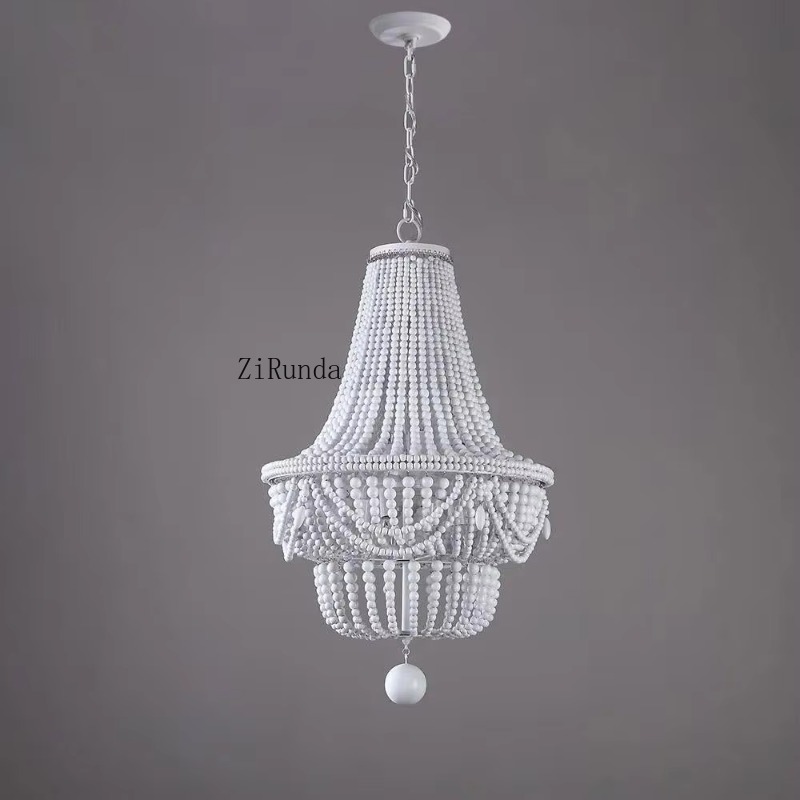 Drewniany Żyrandol z Koralikam – Baby Nursery Chandelier recenzja i cena