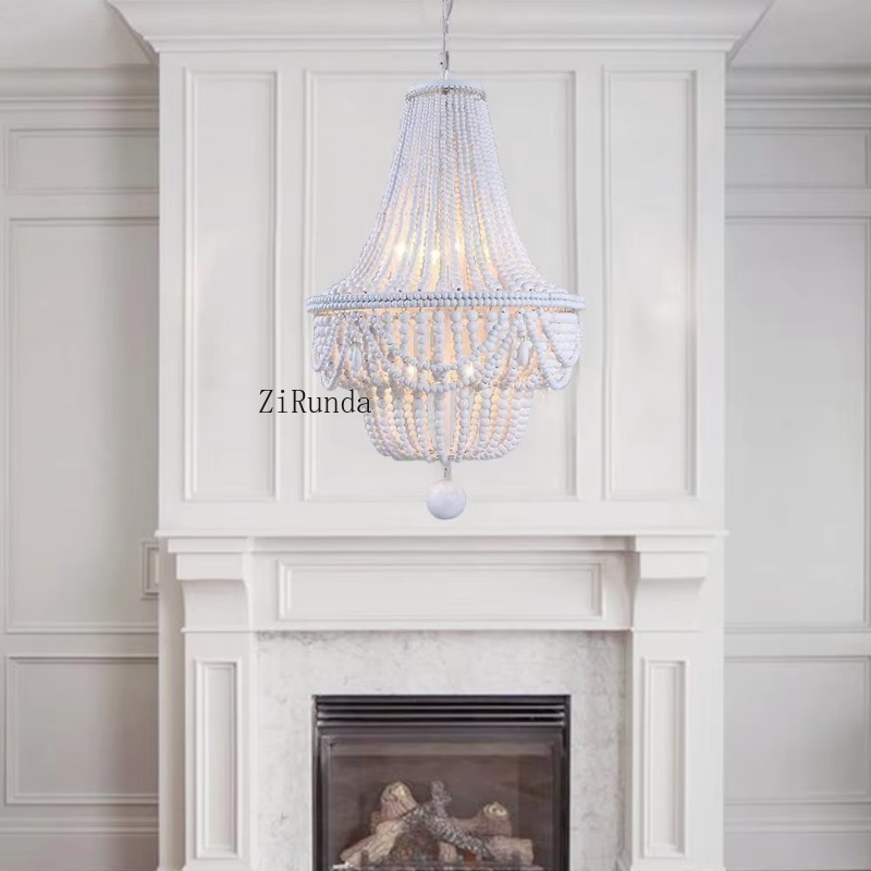 Drewniany Żyrandol z Koralikam – Baby Nursery Chandelier recenzja i cena