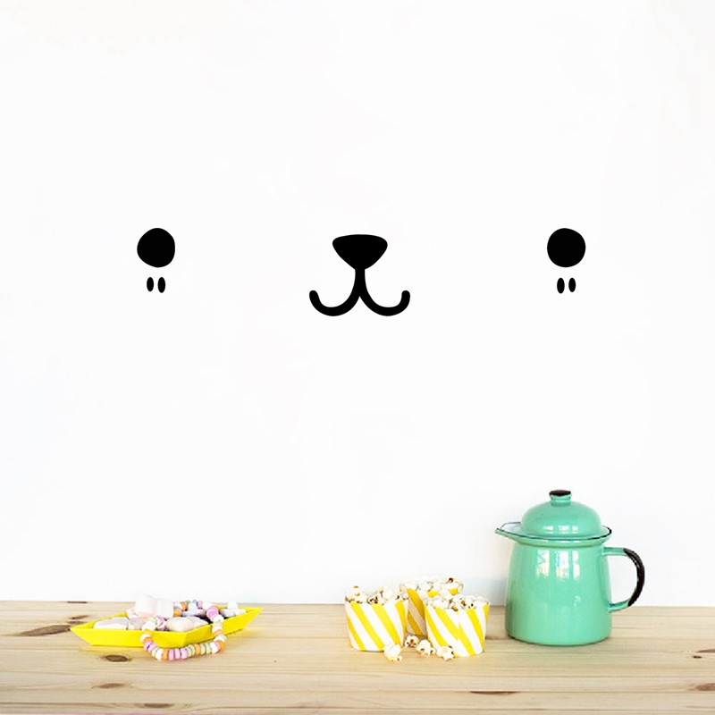 Śliczne twarz Kawaii ścienne a – Baby Nursery Things recenzja i cena