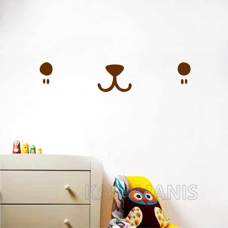 Śliczne twarz Kawaii ścienne a – Baby Nursery Things recenzja i cena