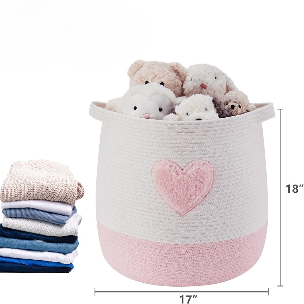 Różowy Kosz na Pranie dla Dzie – Baby Nursery Laundry Basket recenzja i cena