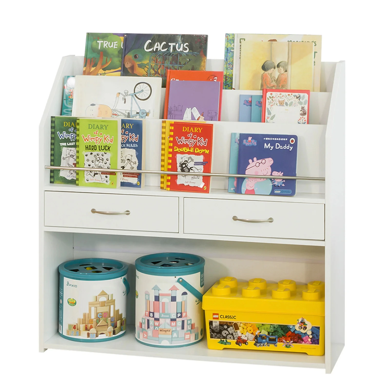 Nowoczesny Biały Mały Dziecięc – Baby Bookshelf Small recenzja i cena