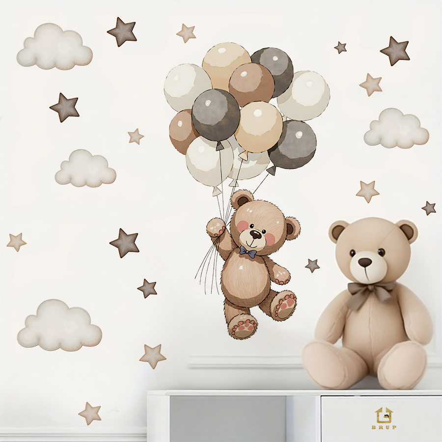 Urocze naklejki ścienne z misi – Baby Nursery Things recenzja i cena