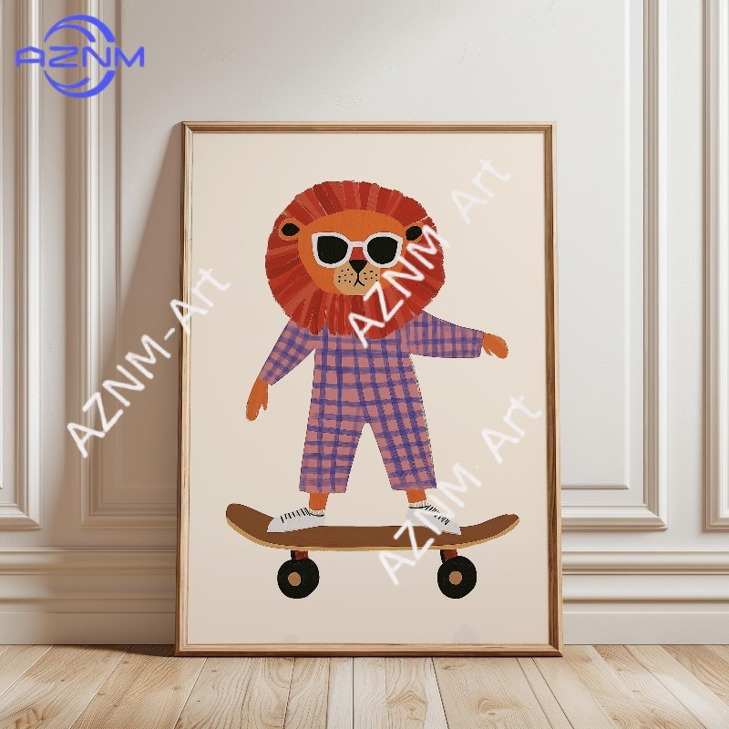 1 szt. Zabawny plakat ze zwier – Baby Nursery Things recenzja i cena