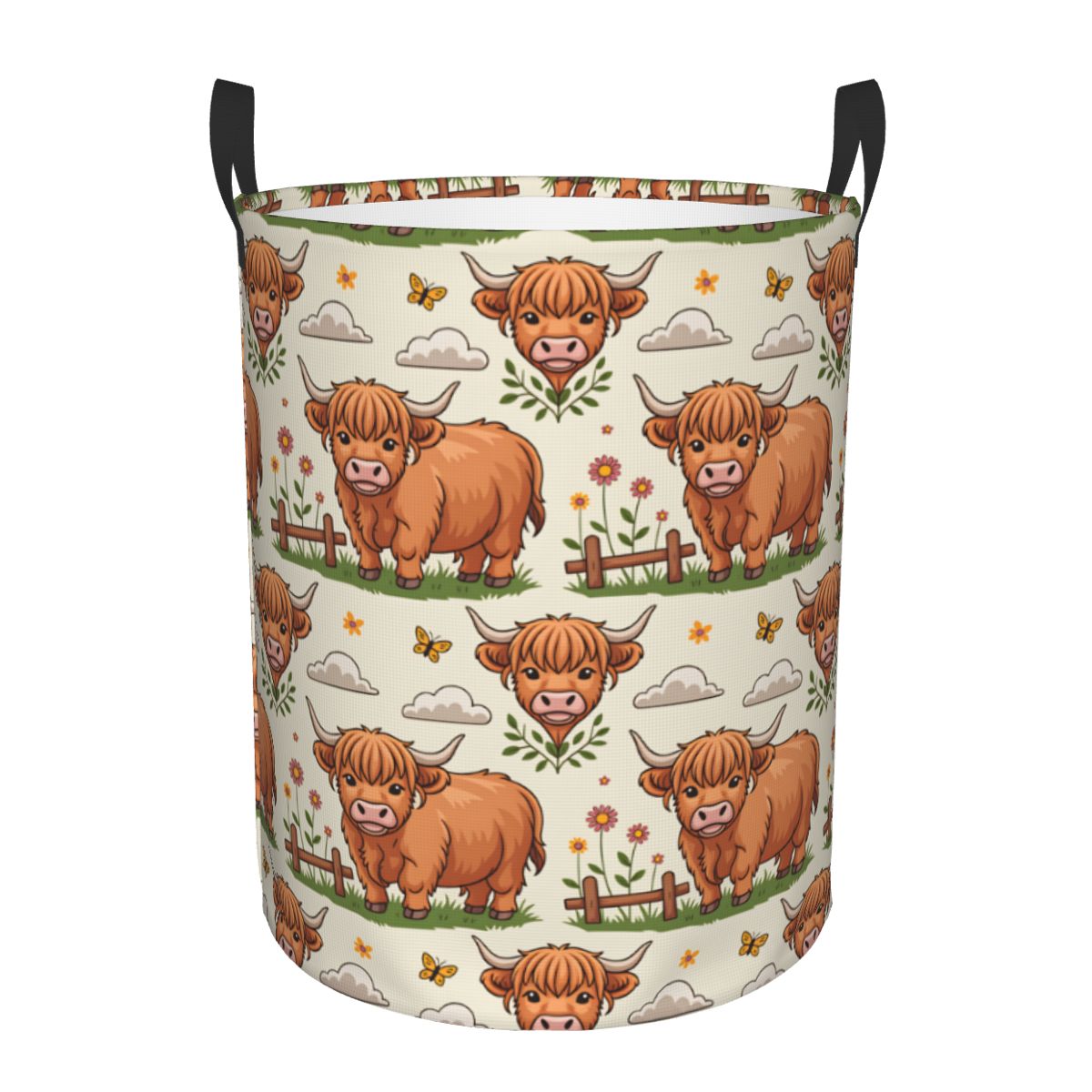 Kosz na pranie z motywem krow  – Baby Nursery Laundry Basket recenzja i cena