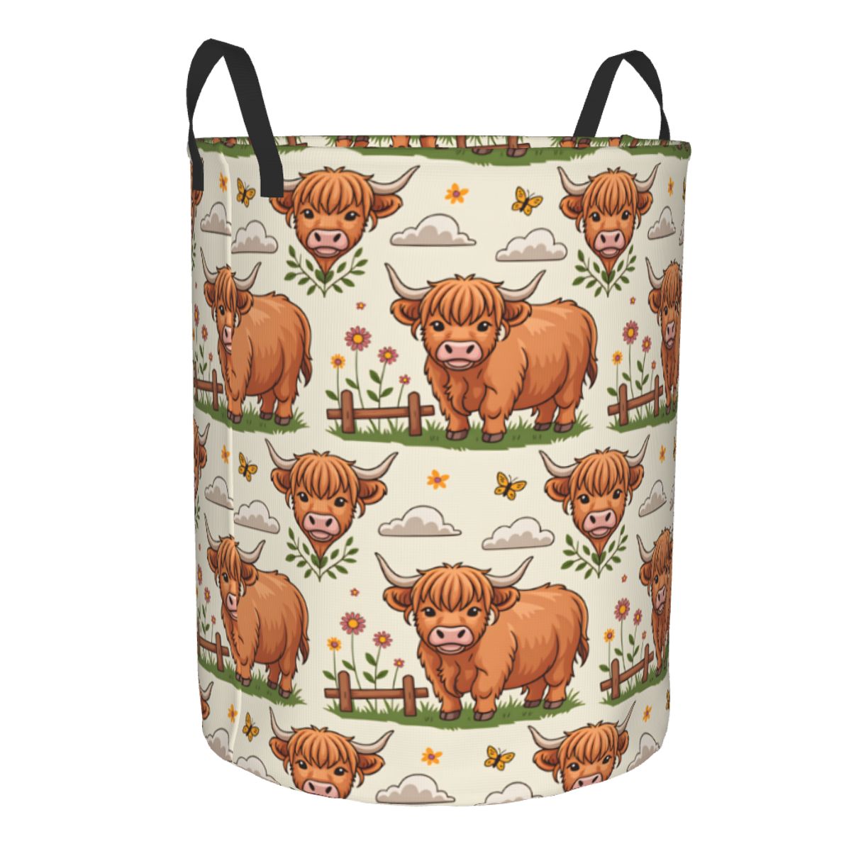 Kosz na pranie z motywem krow  – Baby Nursery Laundry Basket recenzja i cena