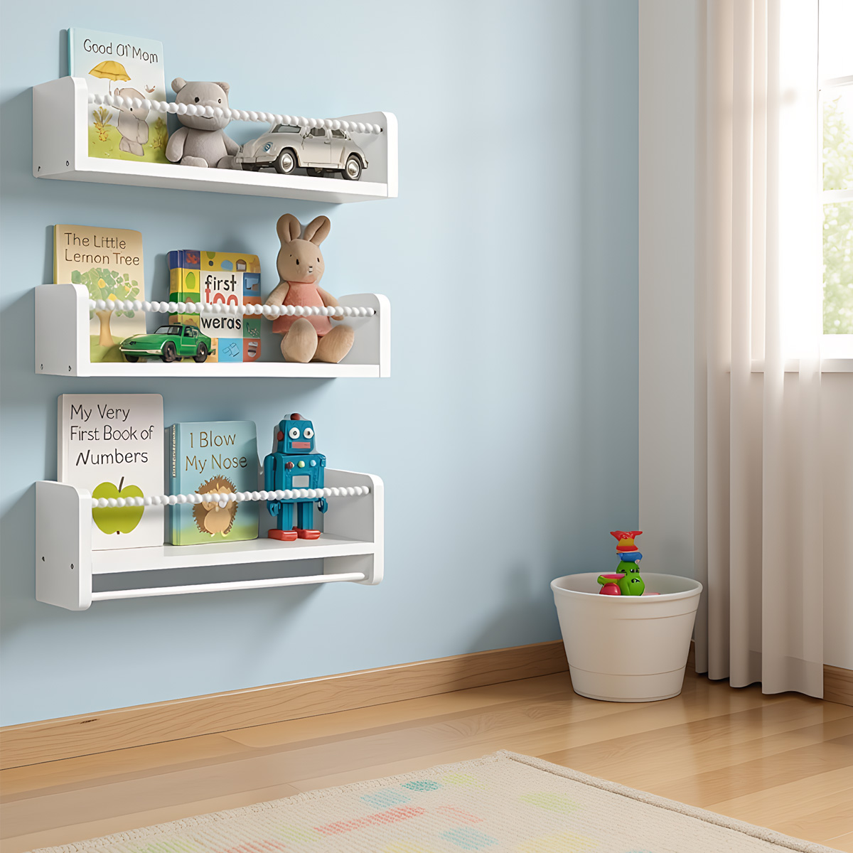 Półki wiszące na książki do po – Baby Bookshelf Small recenzja i cena