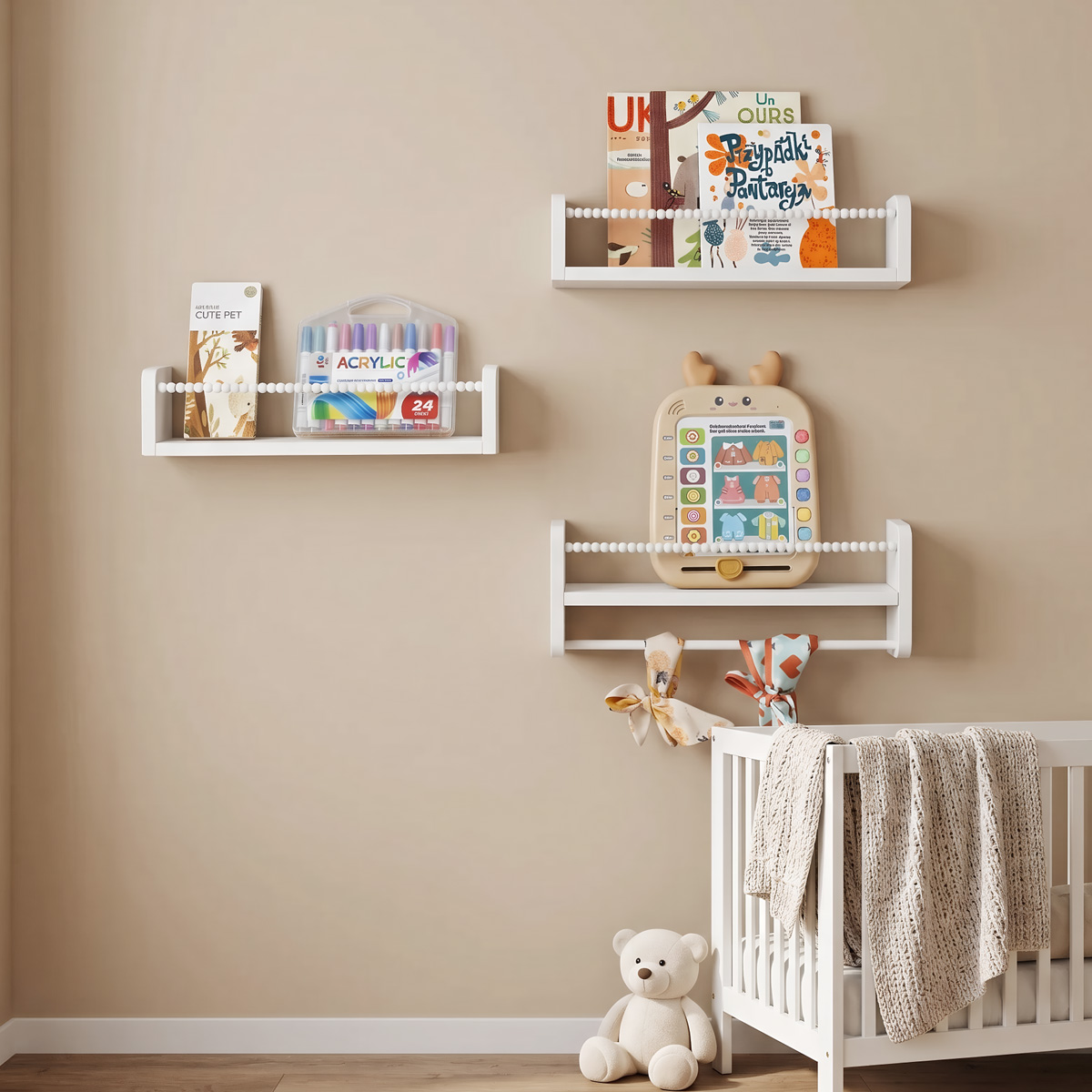 Półki wiszące na książki do po – Baby Bookshelf Small recenzja i cena